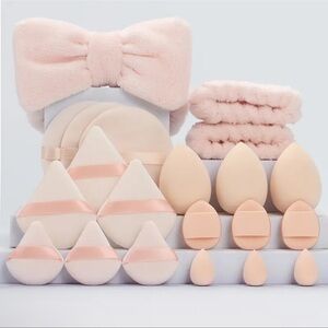Hair Accessories/Makeup Sponges BUNDLE Set of 21